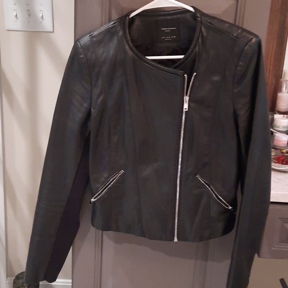 Zara soft leather like jacket